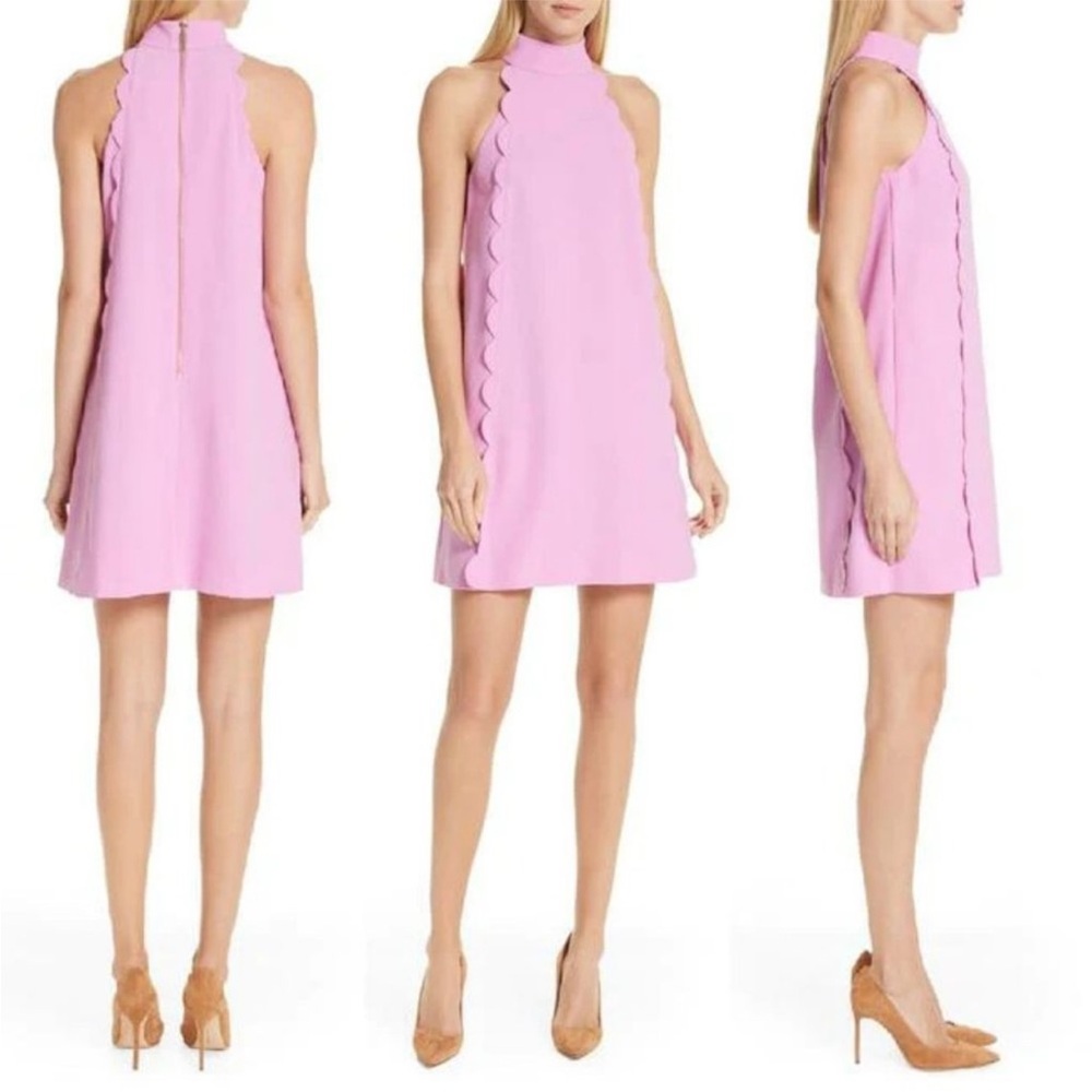 Ted Baker Lilac Scalloped Shift Dress